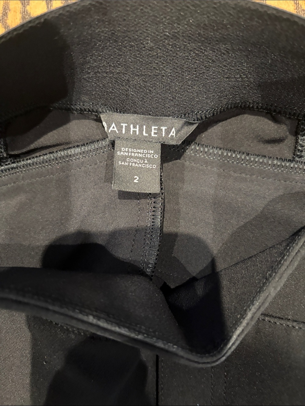 Athleta Ladies Black Jogger-Style Sweatpants